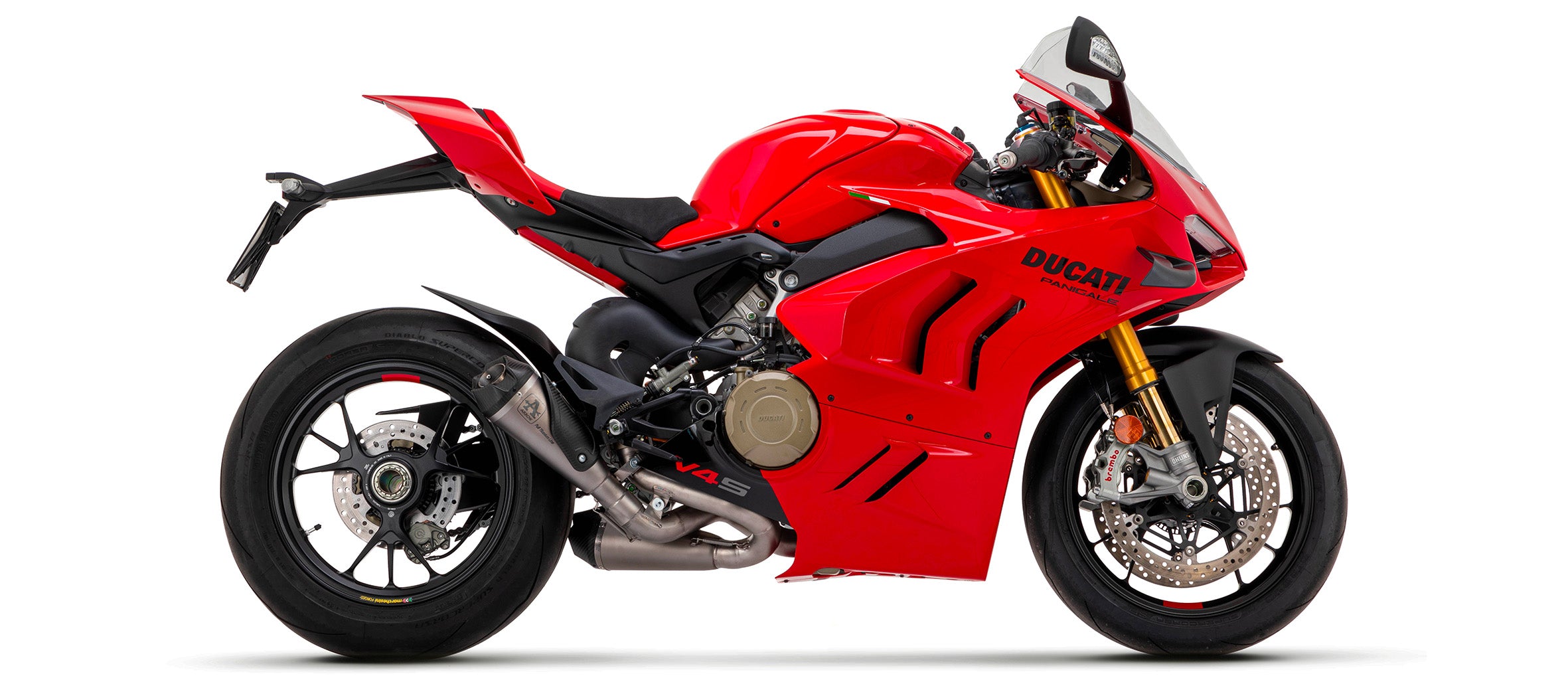 WORKS SILENCERS + LINK PIPE (DX+SX) FULL TITANIUM ARROW DUCATI PANIGALE V4 18-22