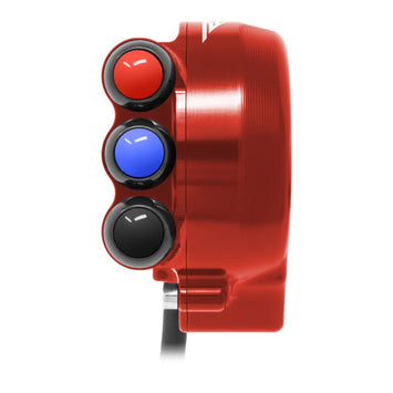 Comando Gas + Pulsantiera Jetprime Aprilia RSV4 1100 2017-20 Rosso