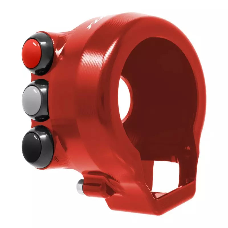 COMANDO GAS + PULSANTIERA JETPRIME APRILIA TUONO V4 2021-22 ROSSO + LOGO TUONOV4