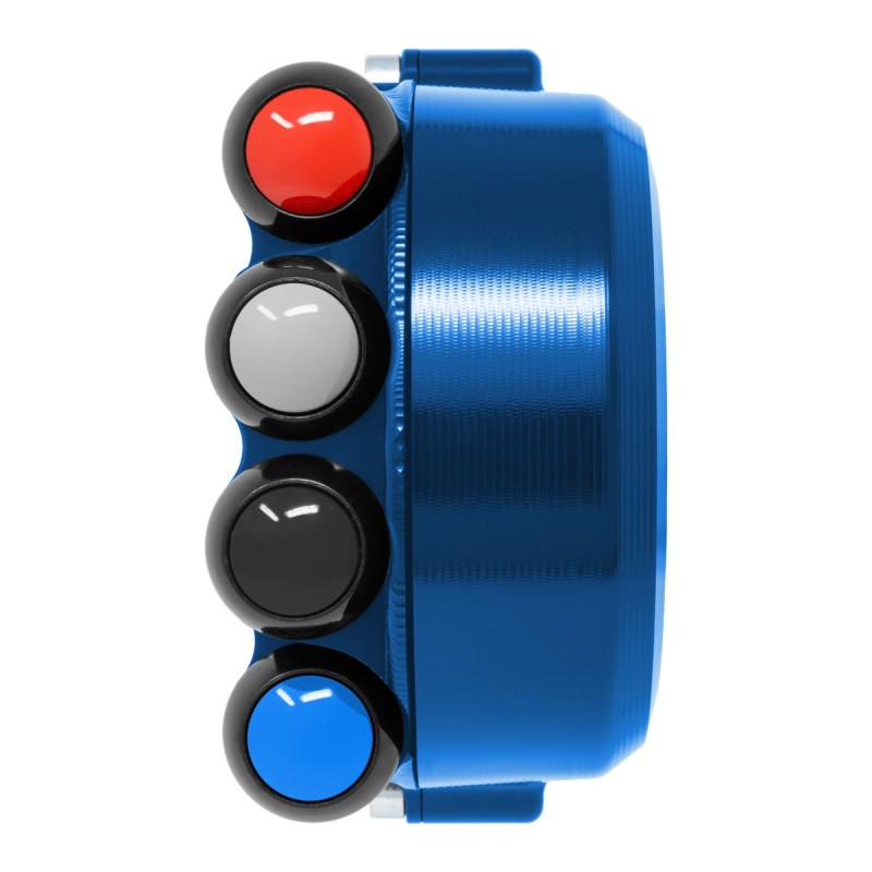 COMANDO GAS + PULSANTIERA RACING JETPRIME BMW S1000 RR BLU 2015-23 NO LOGO