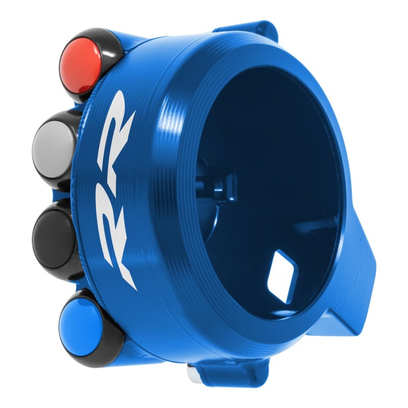 COMANDO GAS + PULSANTIERA RACING JETPRIME BMW S1000 RR BLU 2015-23 - LOGO RR