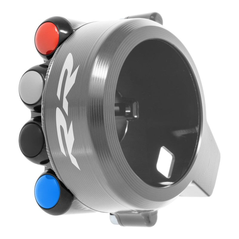 COMANDO GAS + PULSANTIERA RACING JETPRIME BMW S1000 RR TITANIO 2015-23 - LOGO RR