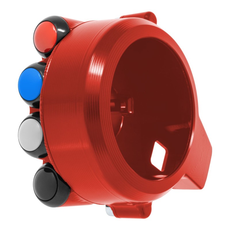 COMANDO GAS + PULSANTIERA JETPRIME PER BMW S1000 RR 2015-23 (ROSSO) NO LOGO