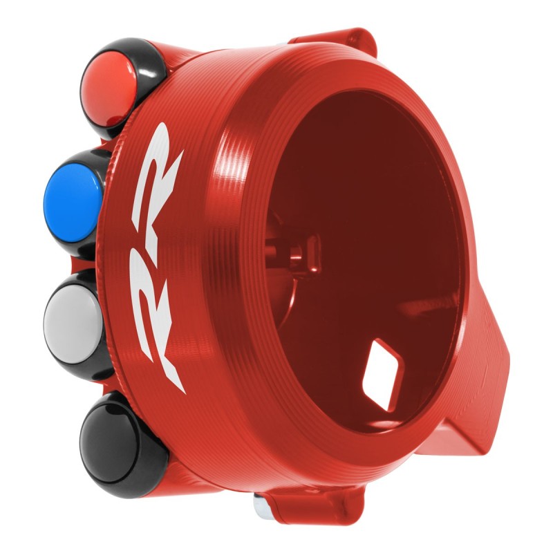 COMANDO GAS + PULSANTIERA INTEGRATA JETPRIME BMW S1000 RR ROSSO 2015-23 LOGO RR