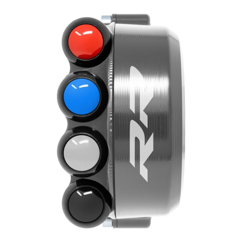 COMANDO GAS + PULSANTIERA INTEGRATA JETPRIME BMW S1000 RR TITANIO 15-23 LOGO RR