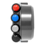 COMANDO GAS + PULSANTIERA JETPRIME PER BMW S1000 RR 2015-23 (TITANIO) NO LOGO