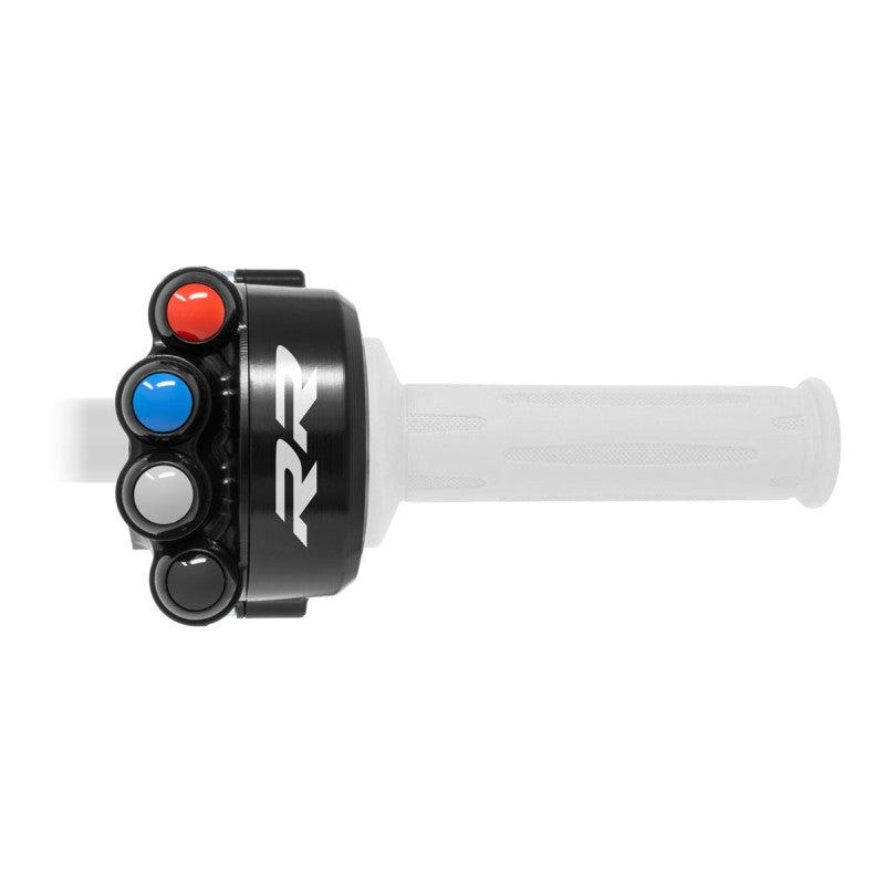 COMANDO GAS CON PULSANTIERA INTEGRATA JETPRIME BMW S1000 RR 2015-18 CON LOGO RR