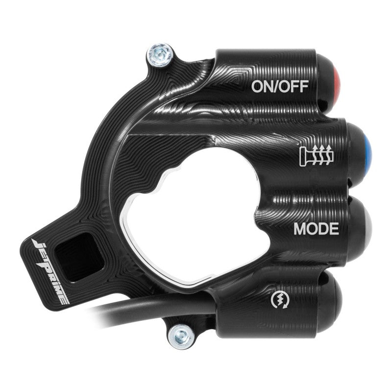 COMANDO GAS CON PULSANTIERA INTEGRATA JETPRIME BMW S1000 RR 2015-18 CON LOGO RR