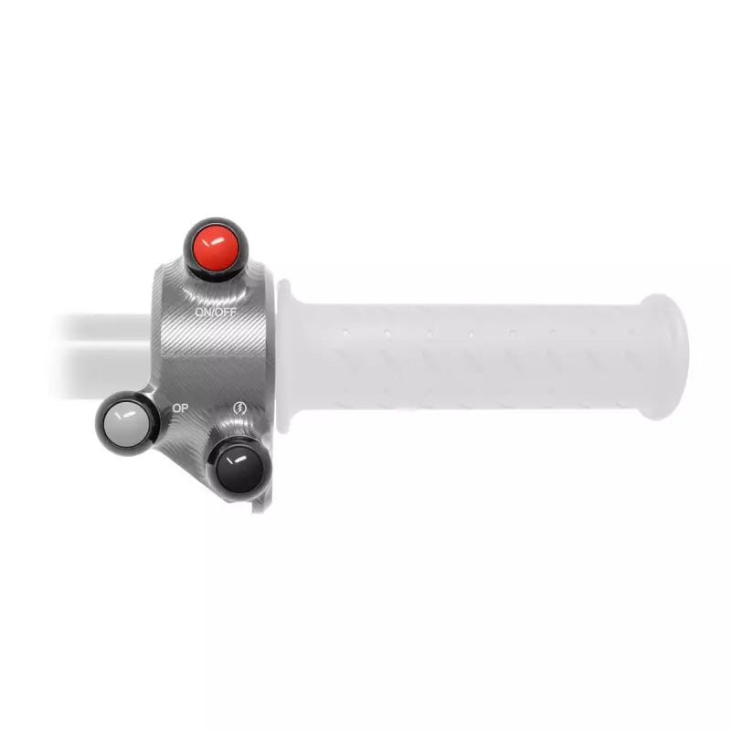 COMANDO GAS + PULSANTIERA JETPRIME PER DUCATI HYPERMOTARD 939 2016-19 (TITANIO)