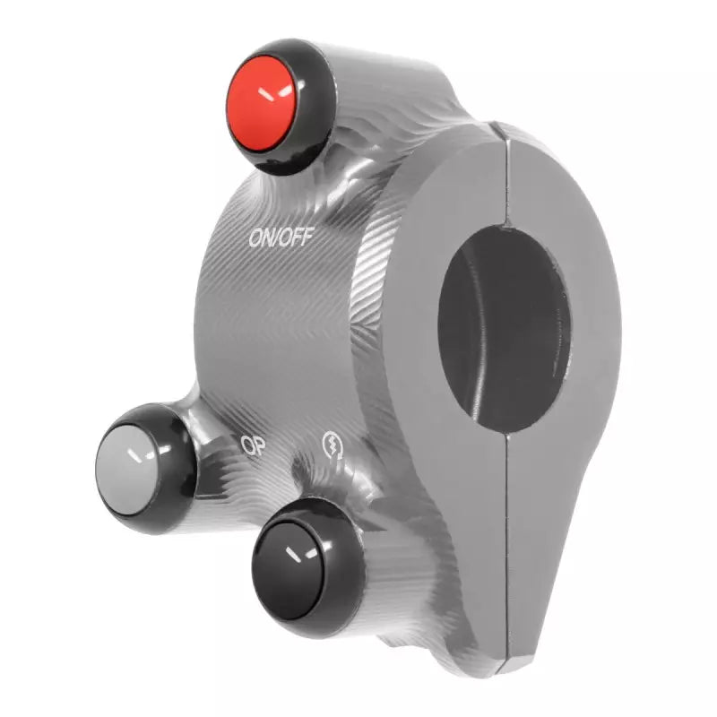 COMANDO GAS + PULSANTIERA JETPRIME PER DUCATI HYPERMOTARD 939 2016-19 (TITANIO)