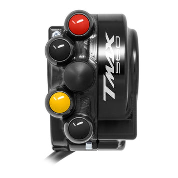 Comando Gas + Pulsantiera Jetprime Yamaha T-MAX 560 2022-24 Nero