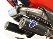 TERMINALE DI SCARICO TITANIO NERO TERMIGNONI DUCATI STREETFIGHTER V4 2018-22