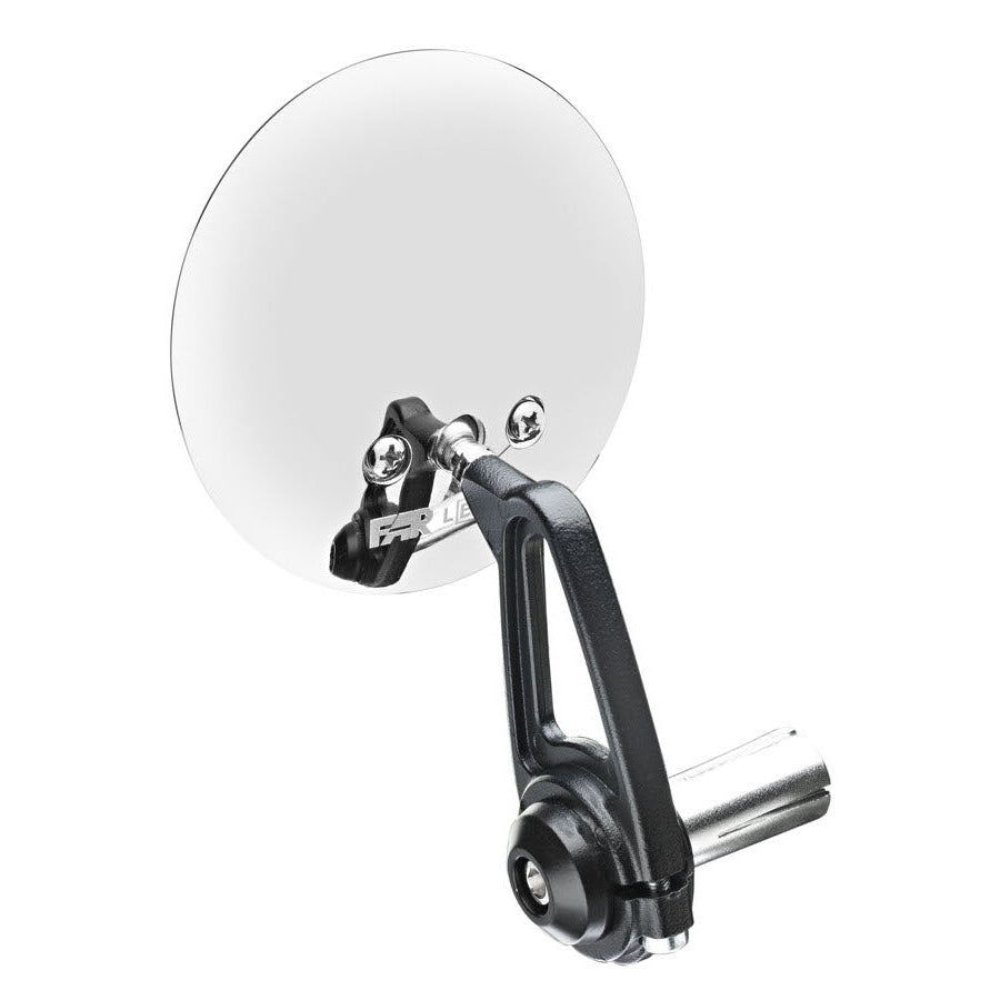 FAR MIRROR BAR END MOTORCYCLE CLASSIC SMALL SHORT RH LEFT HANDLEBAR UNIVERSAL