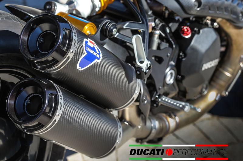 TERMINALE SCARICO CARBONIO RACING TERMIGNONI DUCATI MONSTER 1200 R 2017 - 18