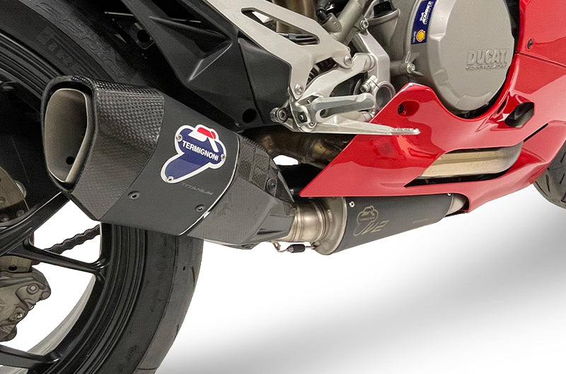 SCARICO TITANIO NERO +PRESILENZIATORI+UPMAP TERMIGNONI DUCATI STREETFIGHTER V2