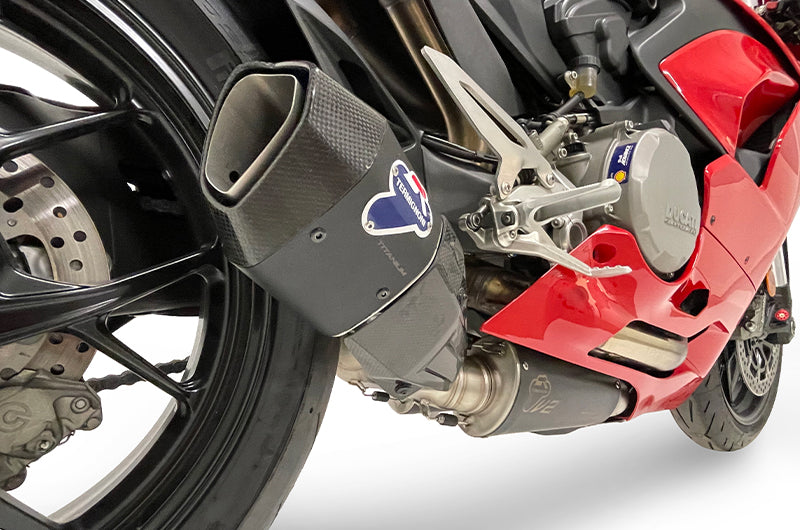 SCARICO TITANIO NERO +PRESILENZIATORI+UPMAP TERMIGNONI DUCATI STREETFIGHTER V2