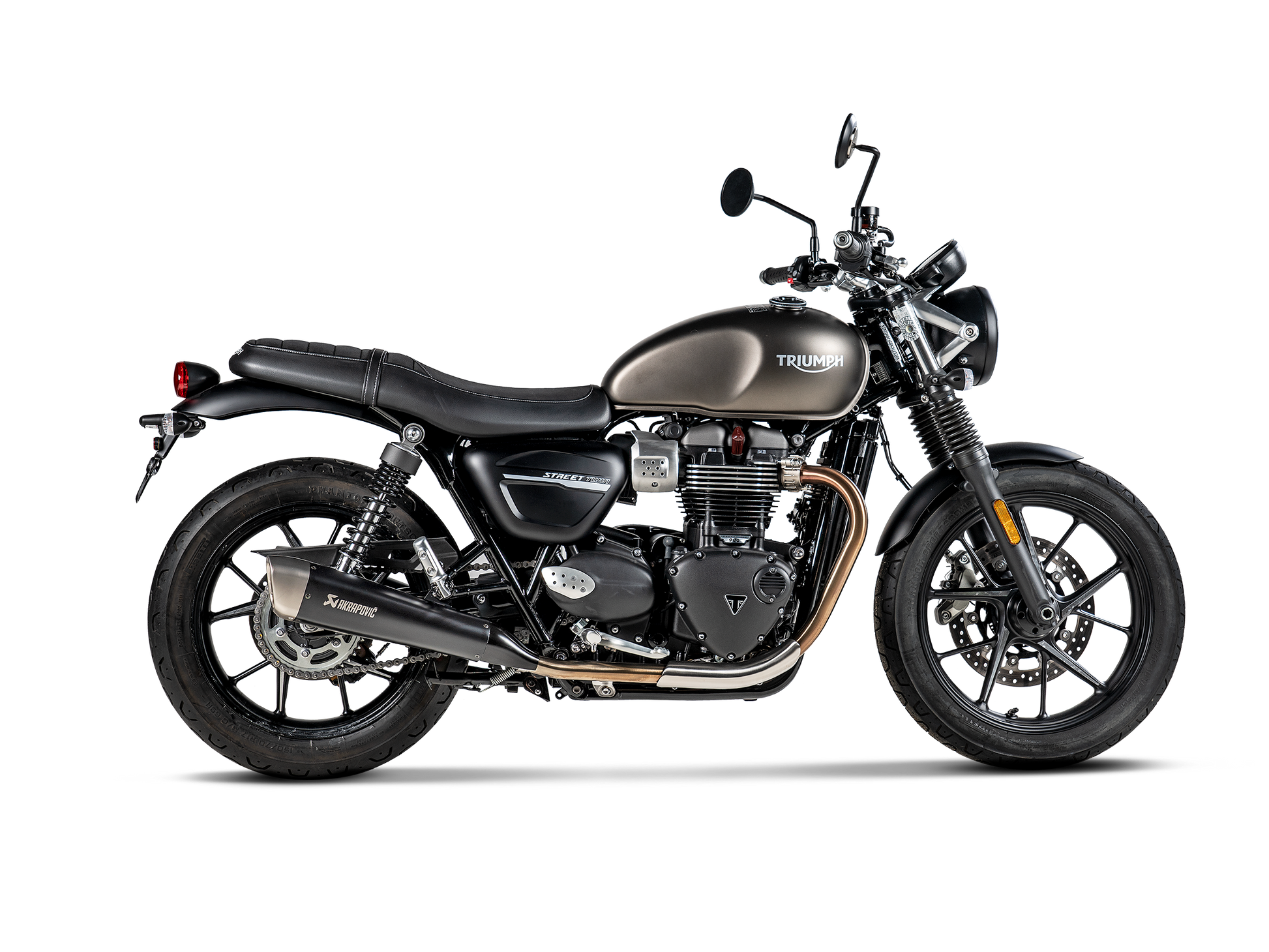AKRAPOVIC TERMINALE TITANIO TRIUMPH STREET TWIN 2016-20 - AKRAPOVIC immagine 2