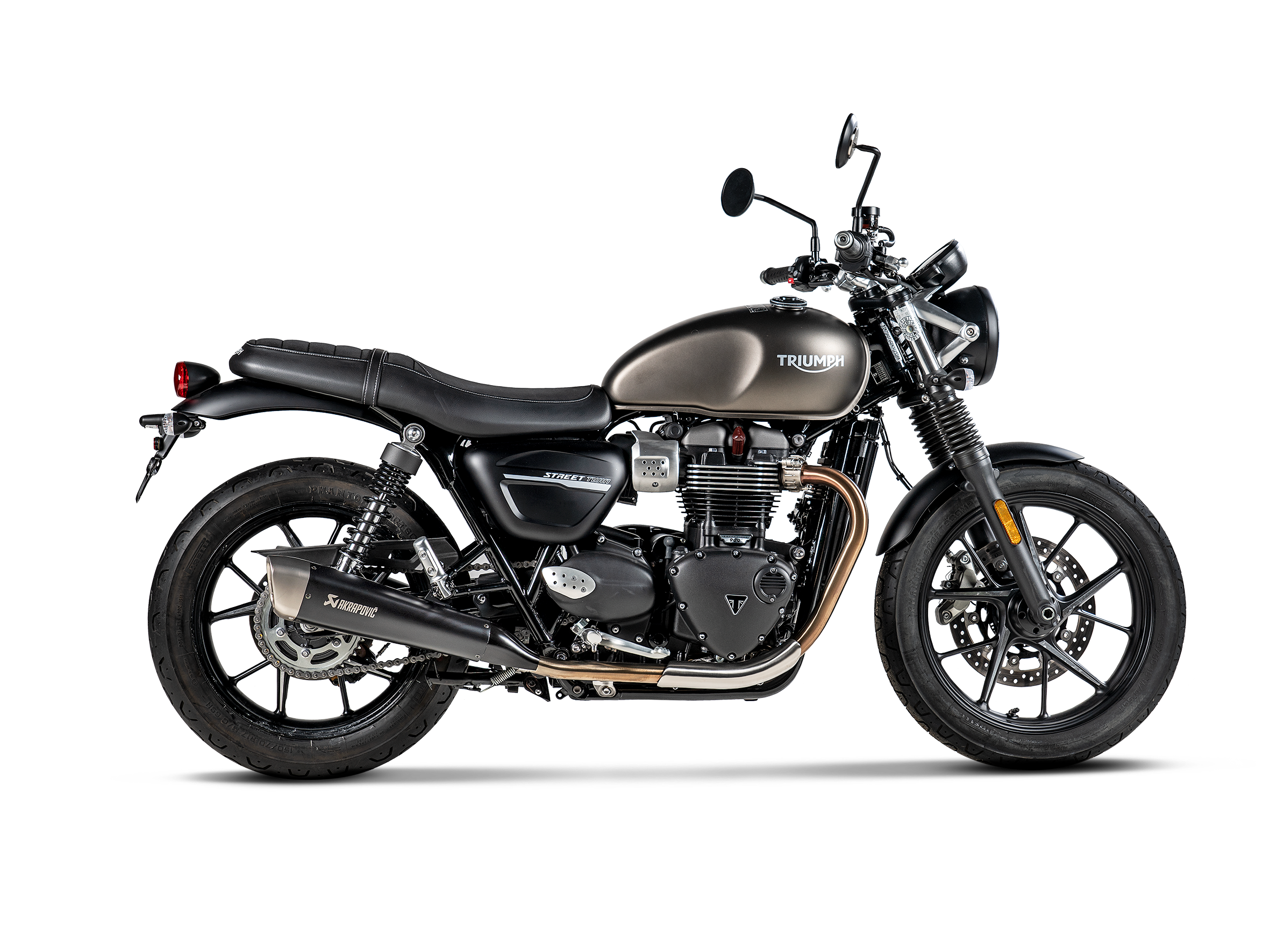 AKRAPOVIC TERMINALE TITANIO TRIUMPH STREET TWIN 2016-20 - AKRAPOVIC immagine 2