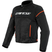 GIACCA IN TESSUTO TRAFORATO DAINESE MODELLO AIR FRAME D1 NERO-BIANCO-ROSSO FLUO