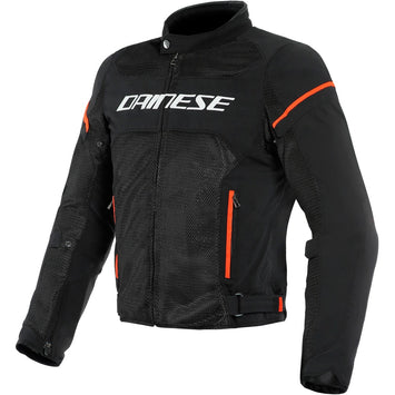 GIACCA IN TESSUTO TRAFORATO DAINESE MODELLO AIR FRAME D1 NERO-BIANCO-ROSSO FLUO