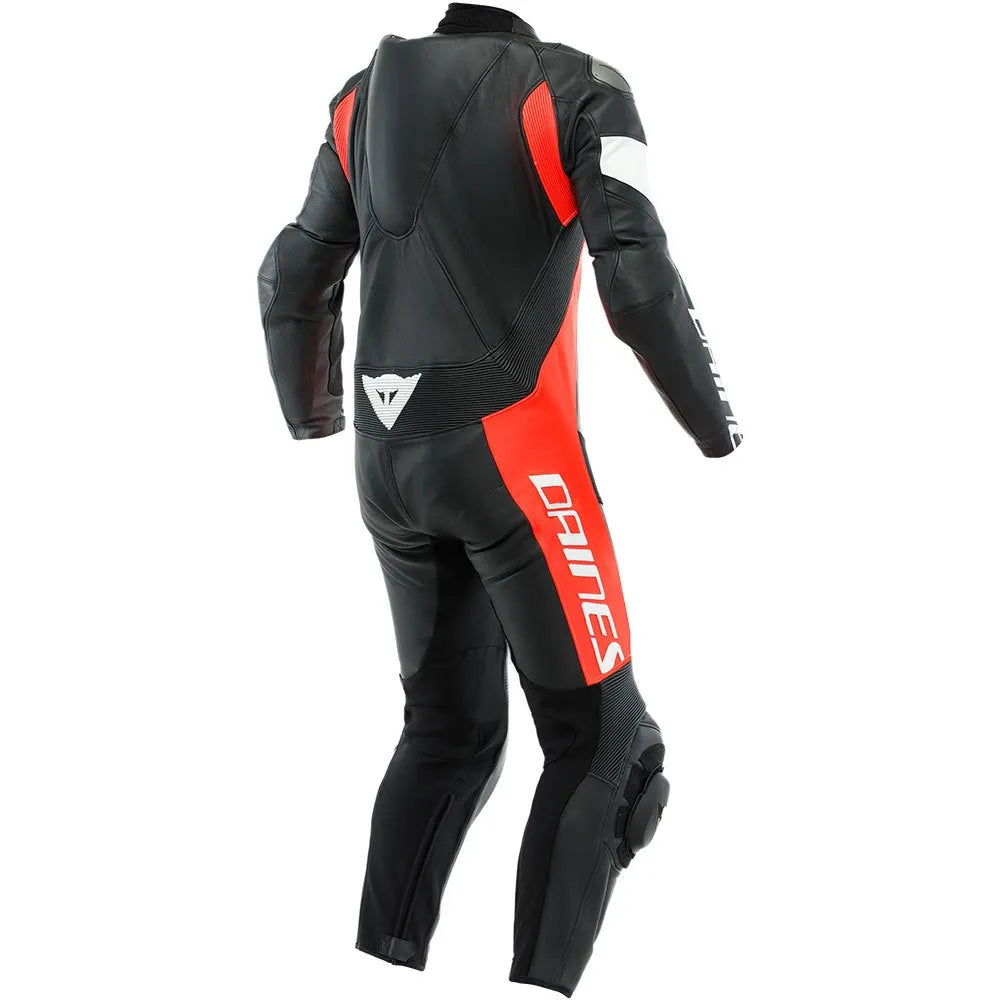 TUTA INTERA IN PELLE DAINESE TOSA NERA BIANCA ROSSA