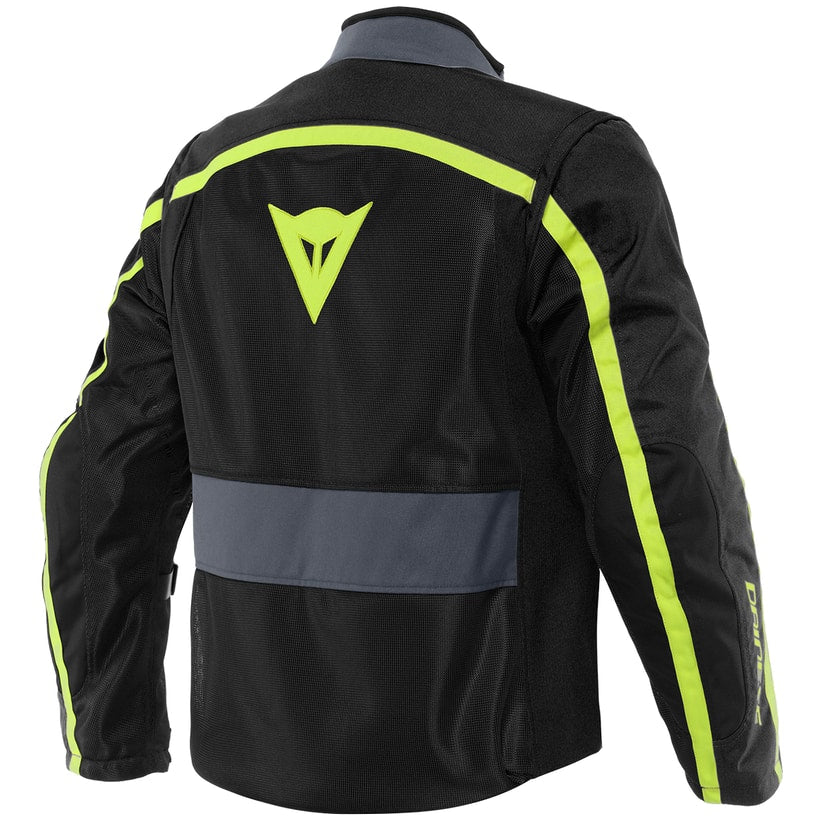 GIACCA IN TESSUTO TRAFORATO DAINESE MODELLO OUTLAW TESSUTO NERO /GIALLO FLUO