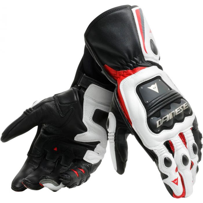 GUANTI DA MOTO DAINESE STEEL PRO NERO/BIANCO/ROSSO - Sestamarcia Racing Part Italia S.r.l.