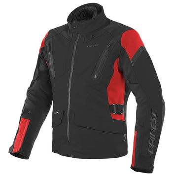 GIACCA DAINESE TONALE D DRY TESSUTO IMPERMEABILE 4 STAGIONI COLORE NERO/ROSSO