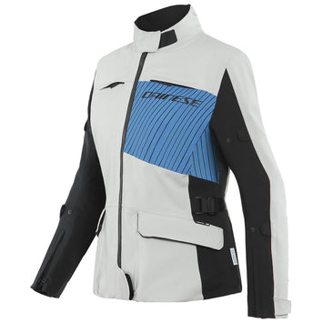 DAINESE GIACCA MOTO LADY TONALE TURISMO IMPERMEABILE D-DRY GRIGIO/BLU/NERO - Sestamarcia Racing Part Italia S.r.l.