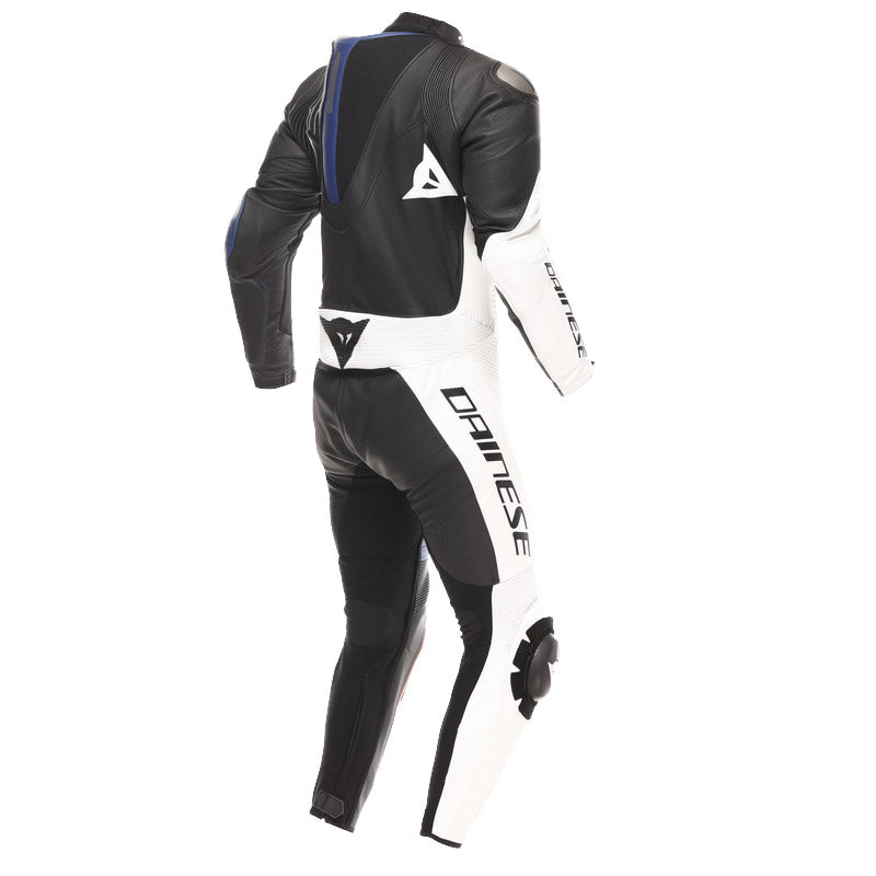 TUTA INTERA IN PELLE DAINESE DEMON SPRINT TRAFORATA BIANCA BLU ROSSA