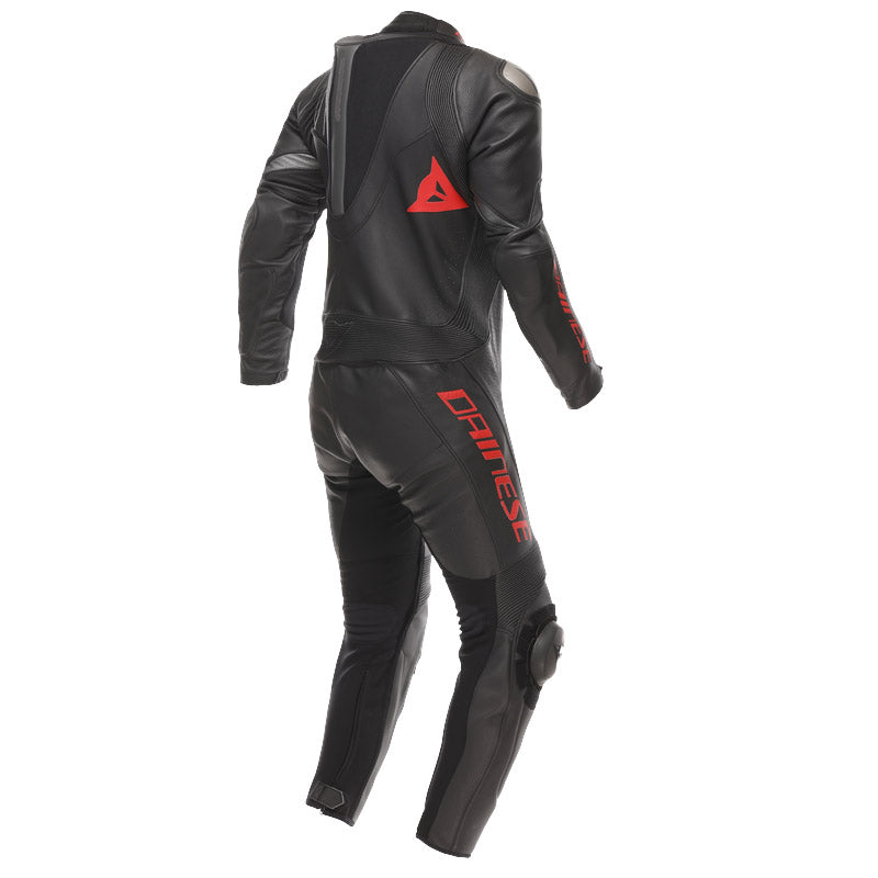 TUTA INTERA IN PELLE DAINESE DEMON SPRINT TRAFORATA NERA ROSSA