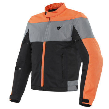 GIACCA IN TESSUTO DAINESE MODELLO ELETTRICA AIR TEX COLORE NERO/ORANGE/GRAY