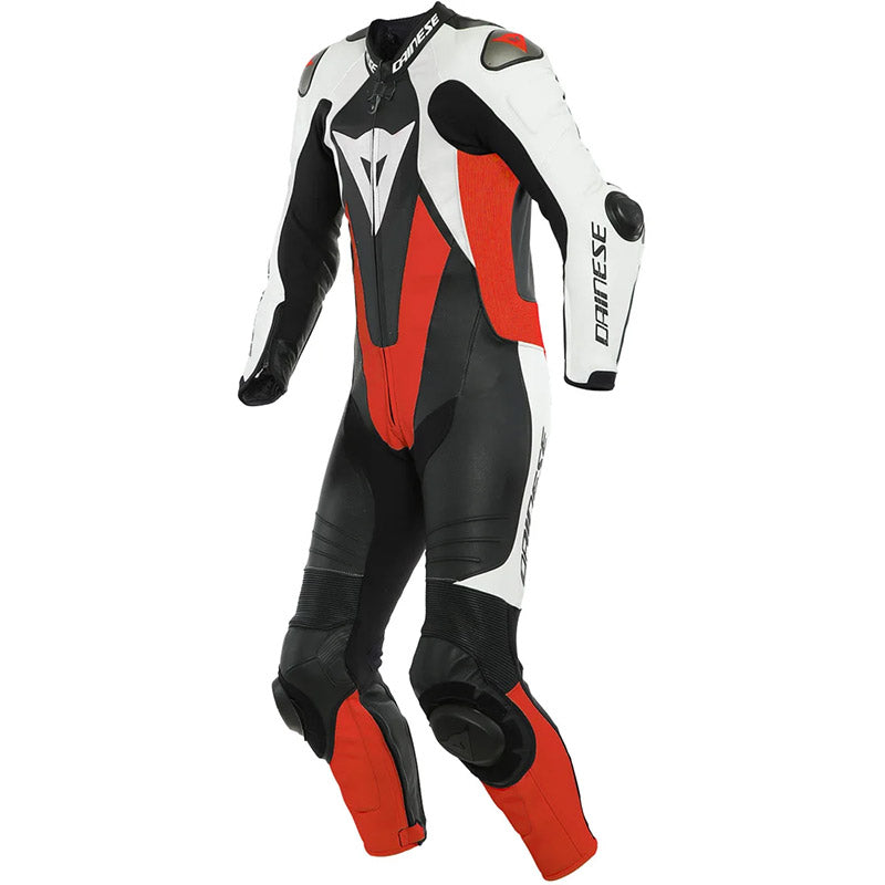 TUTA INTERA IN PELLE DAINESE LAGUNA SECA 5 BIANCA NERA ROSSA