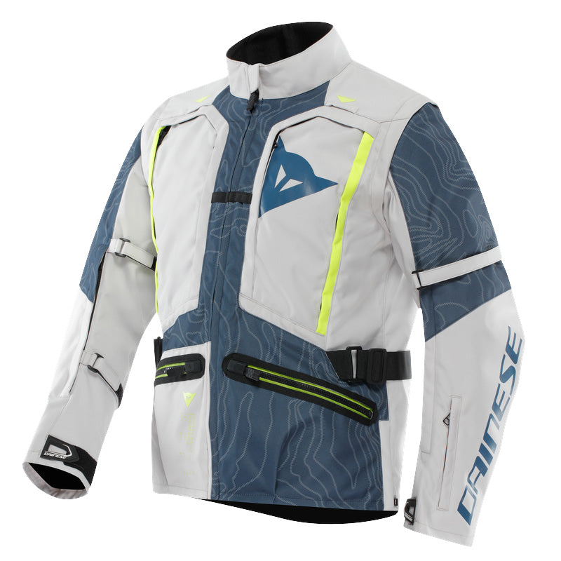 GIACCA DA MOTO IN TESSUTO DAINESE STERRATO GLACIER GRAY/BLUE