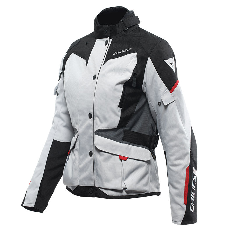 DAINESE GIACCA MOTO TEMPEST 3 D-DRY LADY IMPERMEABILE GRIGIO/NERO/ROSSO - Sestamarcia Racing Part Italia S.r.l.