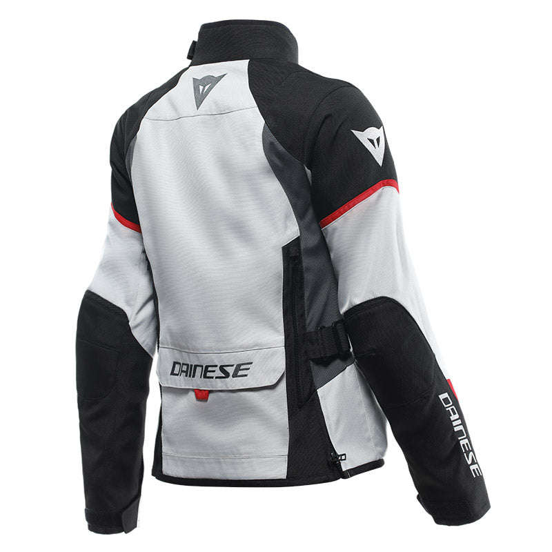 DAINESE GIACCA MOTO TEMPEST 3 D-DRY LADY IMPERMEABILE GRIGIO/NERO/ROSSO - Sestamarcia Racing Part Italia S.r.l.