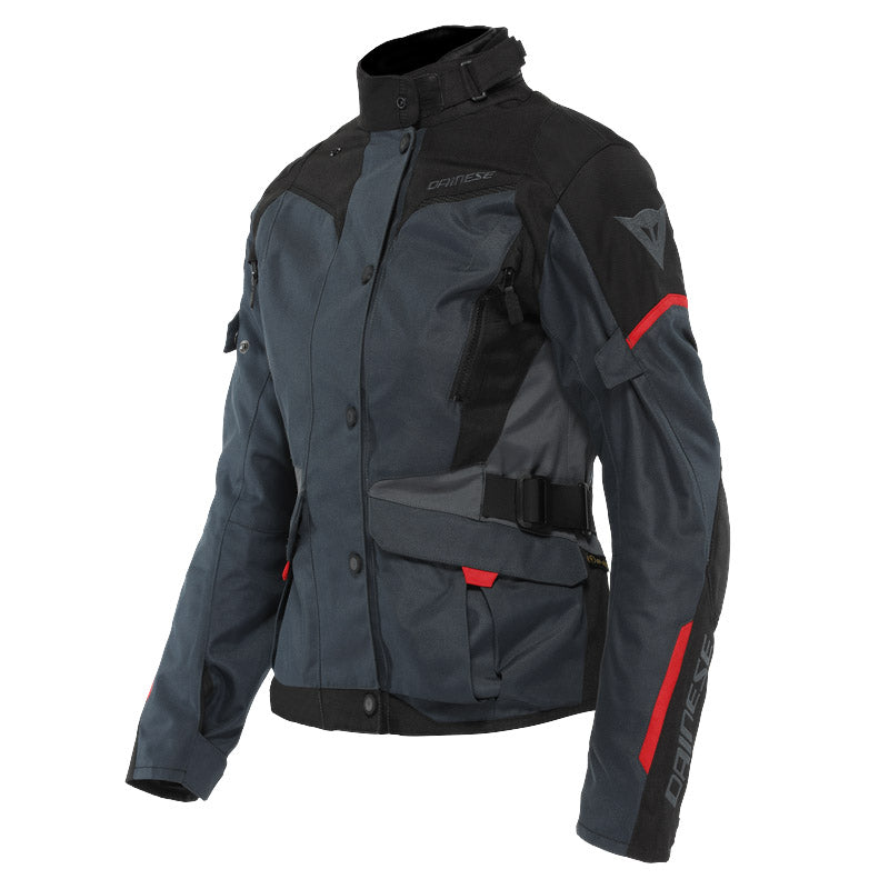 DAINESE GIACCA MOTO TEMPEST 3 D-DRY LADY IMPERMEABILE EBONY/NERO/ROSSO - Sestamarcia Racing Part Italia S.r.l.