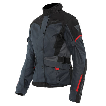 DAINESE GIACCA MOTO TEMPEST 3 D-DRY LADY IMPERMEABILE EBONY/NERO/ROSSO - Sestamarcia Racing Part Italia S.r.l.