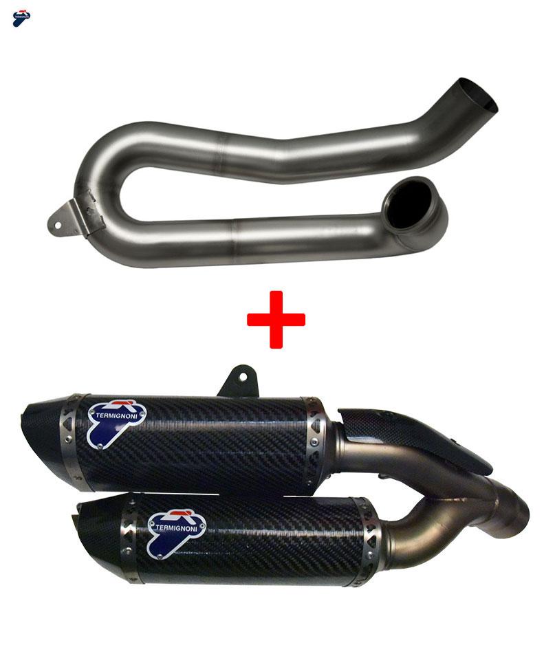SCARICO + RACCORDO DECAT TERMIGNONI RACING CARBONIODUCATI PANIGALE 959 2016 19