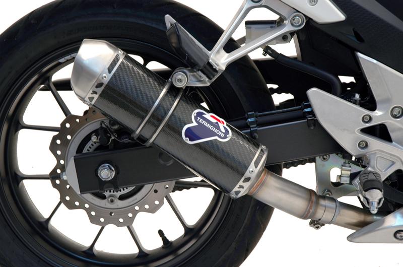 TERMINALE SCARICO TERMIGNONI OMOLOGATO RELEVANCE CARBONIO HONDA CB 500 2013 - 15