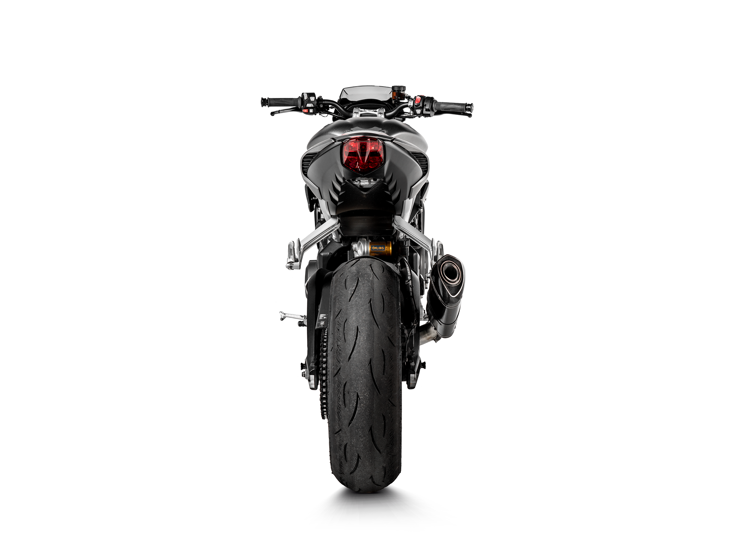 AKRAPOVIC TERMINALE CARBONIO RACING TRIUMPH STREET TRIPLE 765 S / R / RS 2017-19 - AKRAPOVIC immagine 4