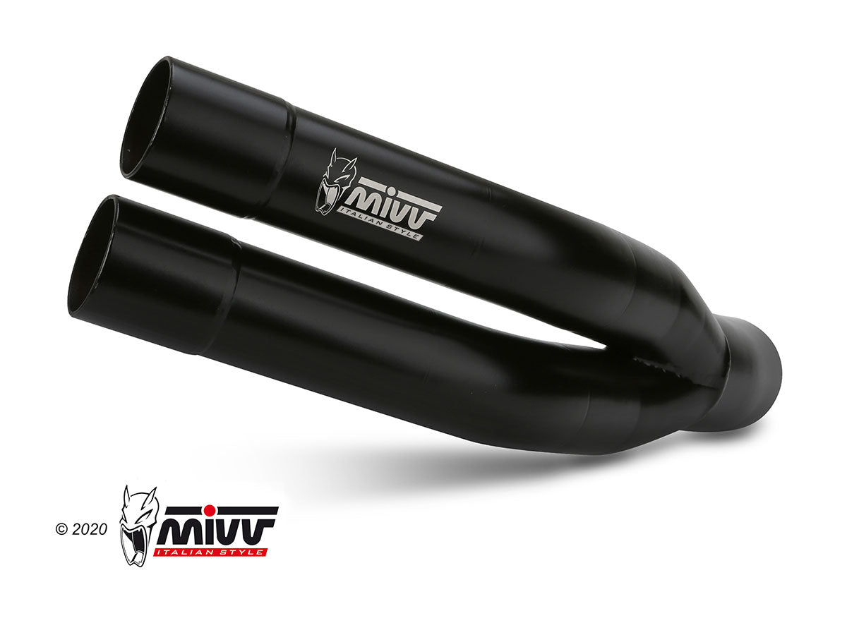 TERMINALE DI SCARICO INOX NERO MIVV DOUBLE GUN YAMAHA XJ6/XJ6 DIVERSION 2009-16