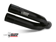 TERMINALE DI SCARICO INOX NERO MIVV DOUBLE GUN SUZUKI GSX-S 1000 /1000 F 2015-20