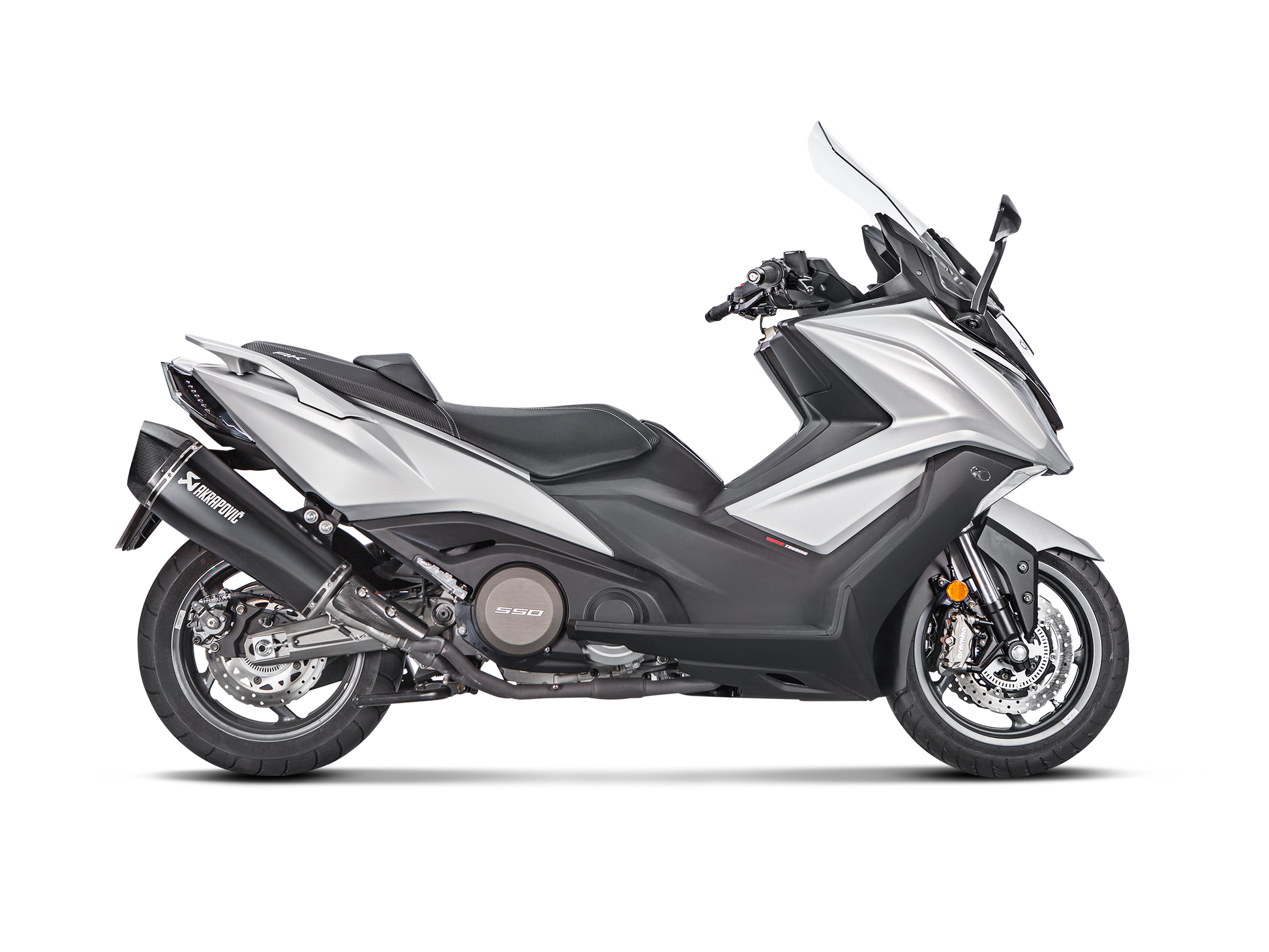 AKRAPOVIC TERMINALE ACCIAIO INOX KYMCO AK 550 2017-20 - AKRAPOVIC immagine 2