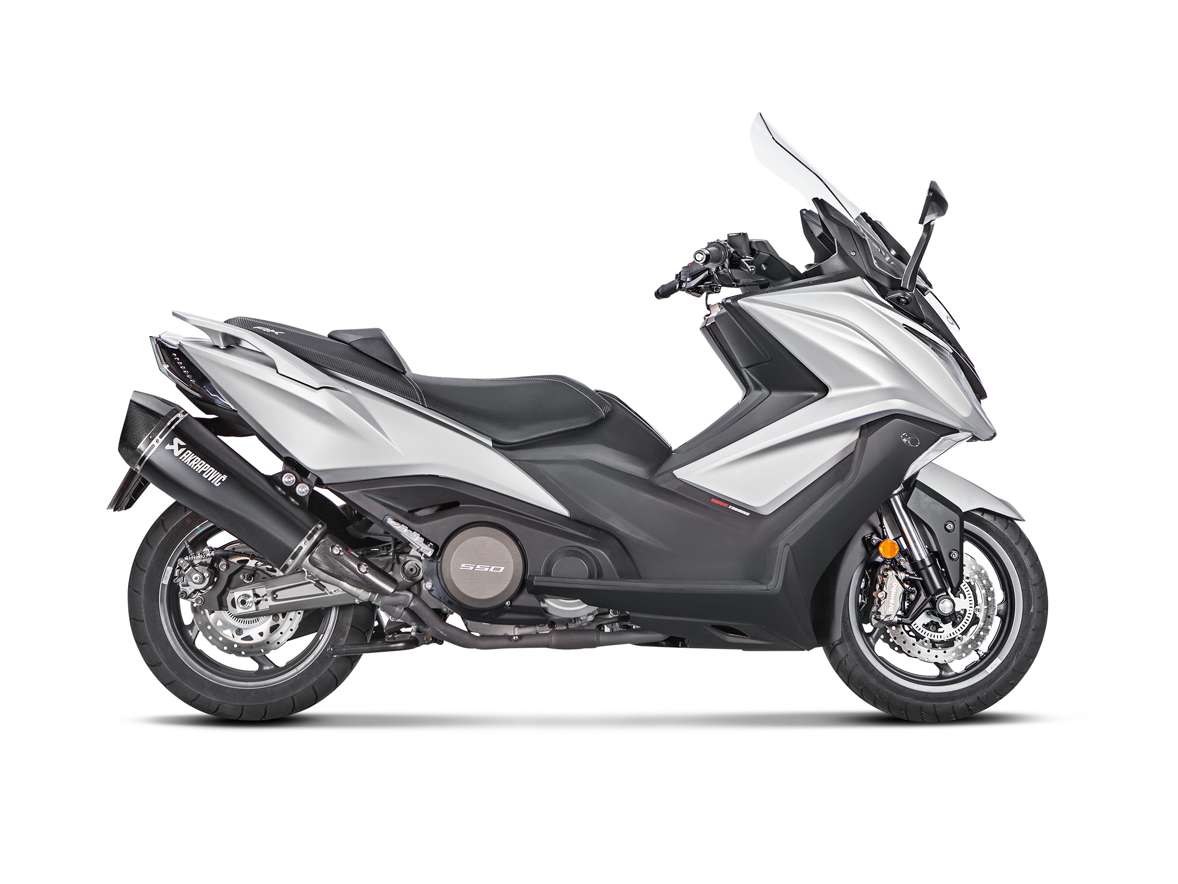 AKRAPOVIC TERMINALE ACCIAIO INOX KYMCO AK 550 2017-20 - AKRAPOVIC immagine 2