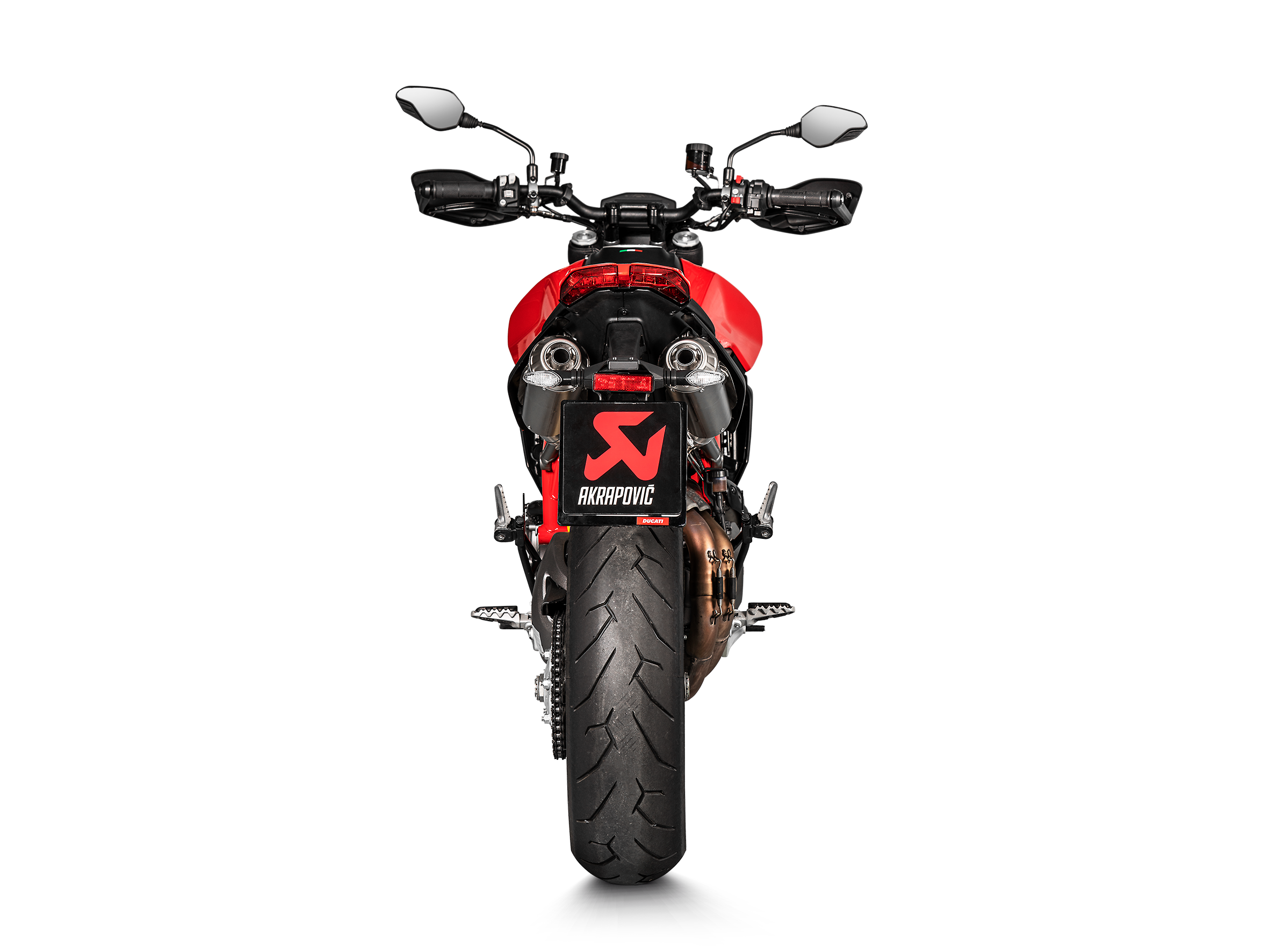 AKRAPOVIC TERMINALE TITANIO OMOLOGATO DUCATI HYPERMOTARD 950 / 950 SP 2019-24 - AKRAPOVIC immagine 4