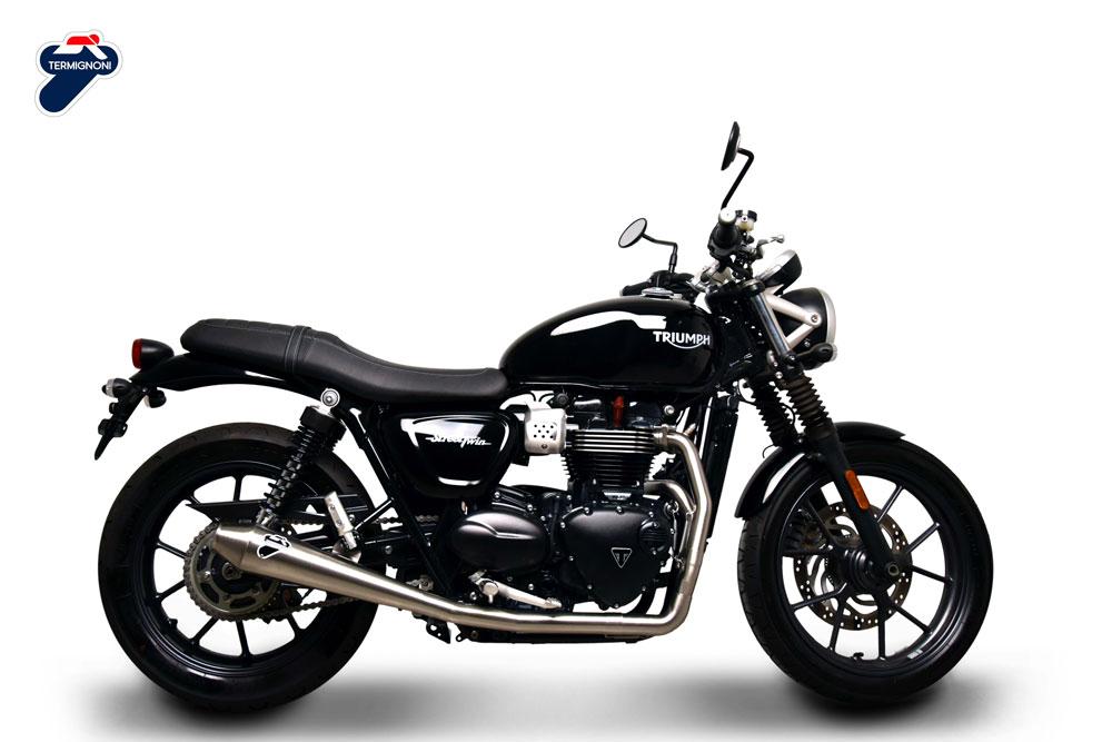 COMPLETE EXHAUST TERMIGNONI RACING CONICAL STEEL TRIUMPH STREET TWIN 2016 - 20