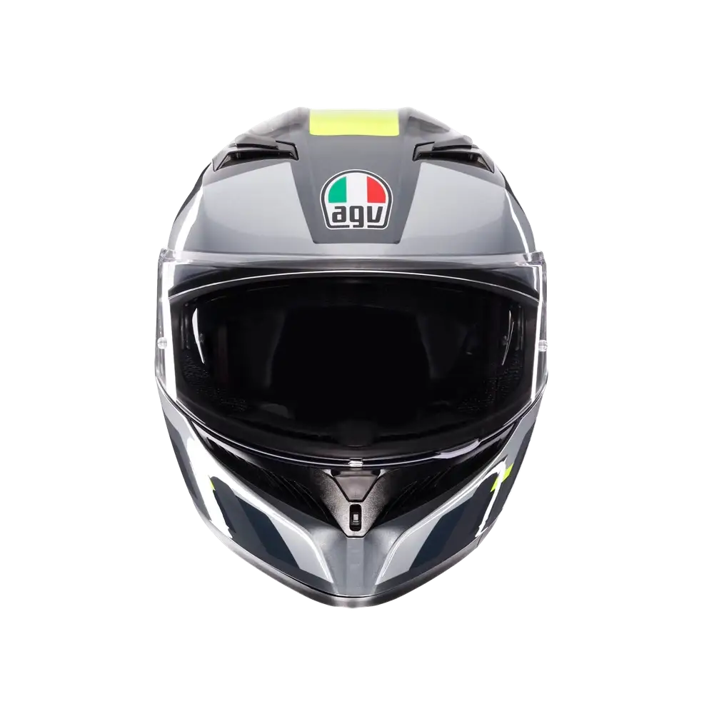 CASCO INTEGRALE AGV K3 SHADE GRIGIO/GIALLO FLUO - Sestamarcia Racing Part Italia S.r.l.