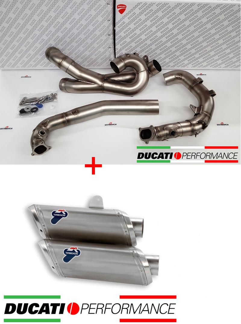 COMPLETE EXHAUST Ø70mm TITANIUM TERMIGNONI DUCATI STREETFIGHTER 848 2011 - 15