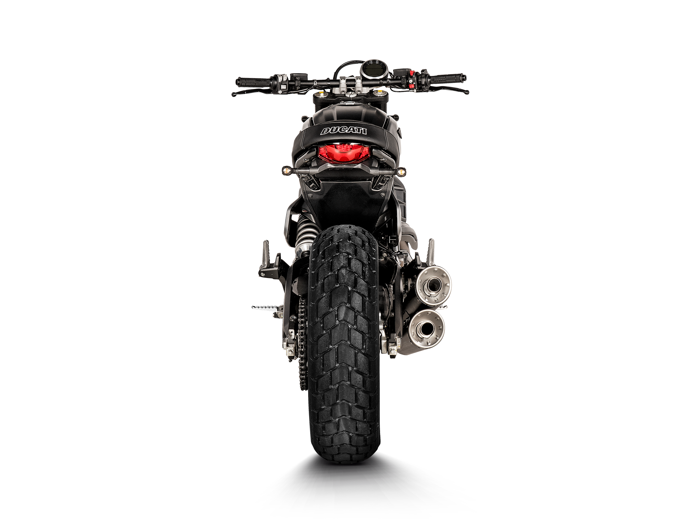 TERMINALE CARB.IO RACING DUCATI SCRAMBLER URBAN MOTARD / NIGHTSHIFT / ICON / ICO - AKRAPOVIC immagine 4